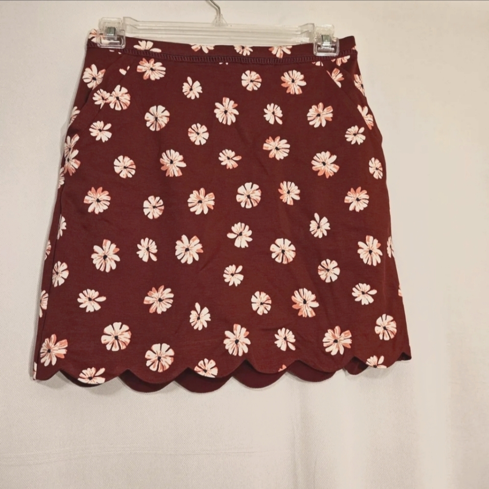 Skies are Blue Floral Skirt Sz L